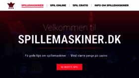 What Spillemaskiner.dk website looked like in 2019 (4 years ago)