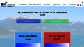 What Semi-marathon-annecy.com website looked like in 2019 (4 years ago)