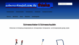 What Schneeschaufel.com website looked like in 2019 (4 years ago)