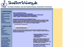 What Studienrichtung.de website looked like in 2019 (4 years ago)
