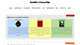 What Surewinsoccertips.com website looked like in 2019 (4 years ago)