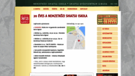 What Shiatsu.hu website looked like in 2019 (4 years ago)