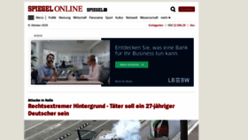 What Speigel.de website looked like in 2019 (4 years ago)