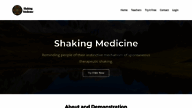 What Shakingmedicine.com website looked like in 2019 (4 years ago)