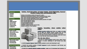 What Sudoku-puzzles-online.com website looked like in 2019 (4 years ago)