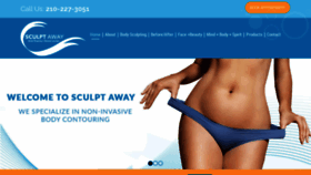 What Sculptaway.com website looked like in 2019 (4 years ago)