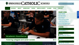 What Springfieldcatholicschools.org website looked like in 2019 (4 years ago)