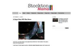 What Stocktonmama.com website looked like in 2019 (4 years ago)