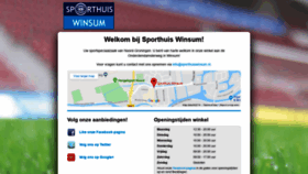 What Sporthuiswinsum.nl website looked like in 2019 (4 years ago)