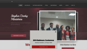 What Stephendarbyministries.com website looked like in 2019 (4 years ago)