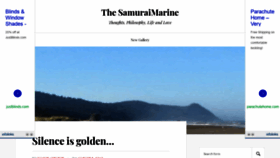 What Samuraimarineblog.com website looked like in 2019 (4 years ago)