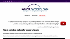 What Snapsynapse.com website looked like in 2019 (4 years ago)
