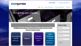 What Smstaffmatters.com website looked like in 2019 (4 years ago)