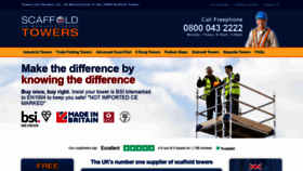 What Scaffold-tower.co.uk website looked like in 2019 (4 years ago)