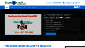 What Scoremycredit.com website looked like in 2019 (4 years ago)