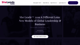 What Sheleadsmedia.com website looked like in 2019 (4 years ago)