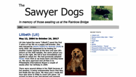 What Sawyerdogs.com website looked like in 2019 (4 years ago)