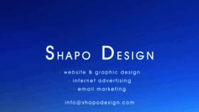 What Shapodesign.com website looked like in 2019 (4 years ago)