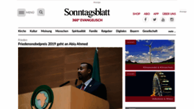 What Sonntagsblatt-bayern.de website looked like in 2019 (4 years ago)