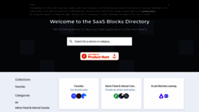 What Saasblocks.io website looked like in 2019 (5 years ago)