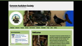 What Sonoranaudubon.org website looked like in 2019 (4 years ago)