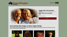 What Seniorsinglesdating.com.au website looked like in 2019 (4 years ago)