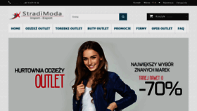 What Stradimoda.pl website looked like in 2019 (4 years ago)