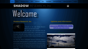 What Shadowresearch.com website looked like in 2019 (4 years ago)