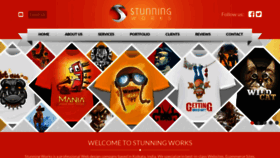 What Stunningworks.com website looked like in 2019 (4 years ago)