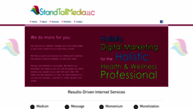 What Standtallmedia.com website looked like in 2019 (4 years ago)