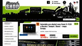 What Soundshop.cz website looked like in 2019 (6 years ago)