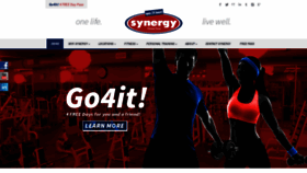 What Synergyfitclubs.com website looked like in 2019 (4 years ago)