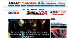 What Sanluis24.com.ar website looked like in 2019 (4 years ago)