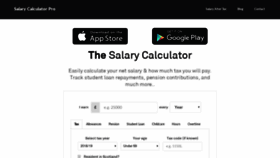 What Salarycalculatorpro.com website looked like in 2019 (4 years ago)