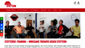 What Stop-stottern.de website looked like in 2019 (4 years ago)