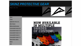 What Skinzprotectivegear.com website looked like in 2019 (4 years ago)