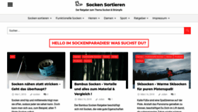What Sockensortieren.de website looked like in 2019 (4 years ago)