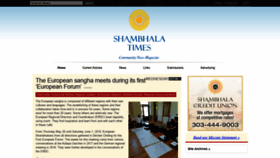 What Shambhalatimes.org website looked like in 2019 (4 years ago)