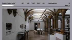 What Skulptur-projekte-archiv.de website looked like in 2019 (4 years ago)