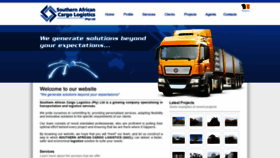 What Sacargologistics.co.za website looked like in 2019 (4 years ago)
