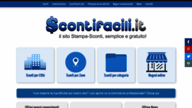 What Scontifacili.it website looked like in 2019 (4 years ago)