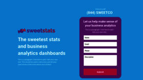 What Sweetstats.com website looked like in 2019 (4 years ago)