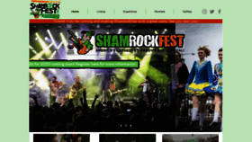 What Shamrockfest.com website looked like in 2019 (4 years ago)