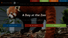 What Senecaparkzoo.org website looked like in 2019 (4 years ago)