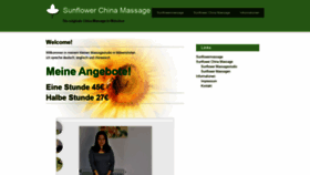 What Sunflowermassage.de website looked like in 2019 (4 years ago)