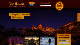 What Sayhueque.com website looked like in 2019 (4 years ago)
