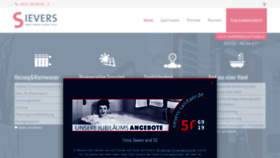 What Sievers-sanitaer.de website looked like in 2019 (4 years ago)