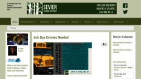 What Seviersd.org website looked like in 2019 (4 years ago)