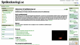 What Sprakteknologi.se website looked like in 2019 (4 years ago)