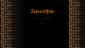 What Sincopa.com website looked like in 2019 (4 years ago)